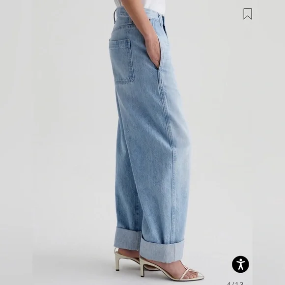 AG Light Blue Mercer Trouser Jean - Picture 3 of 14